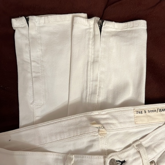 Rag and bone zipper Capri white Jean - Picture 5 of 6